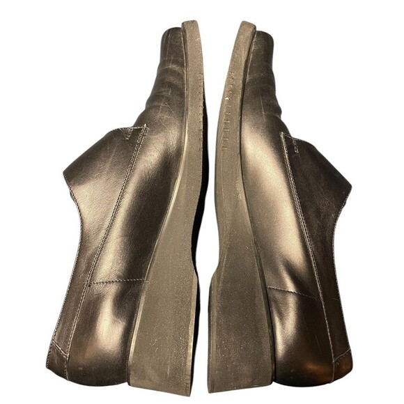 Salvatore Ferragamo Boutique Women's Black Leather‎ Loafer Size 6.5 2A Hook Loop - Picture 6 of 16